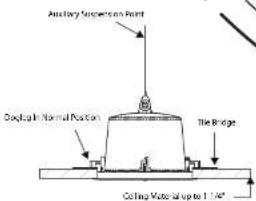 Auxiliary Suspension Point Geoclassical Normal Position The Bridge Ceiling Motor Sup to 1.14"