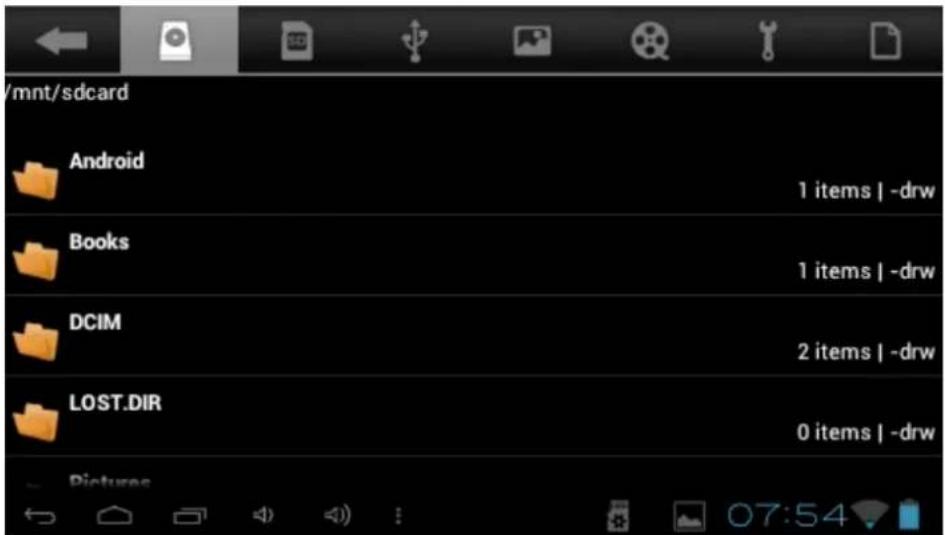 /mnt/sdcard Android 1 items | -drw Books 1 items | -drw DCIM 2 items | -drw LOST.DIR 0 items | -drw Pictures