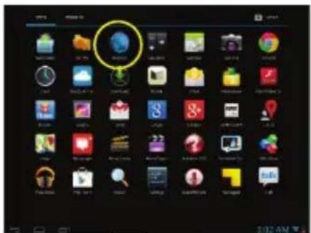 Nextbook Premium 8 HD - Lancement du navigateur Web - 2