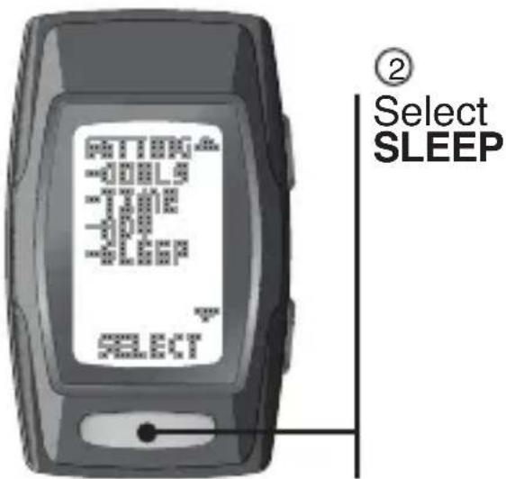 RITTING SLEEP LIFE SELECT SELECT SLEEP ② Select
