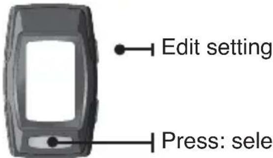 Edit setting Press: sele