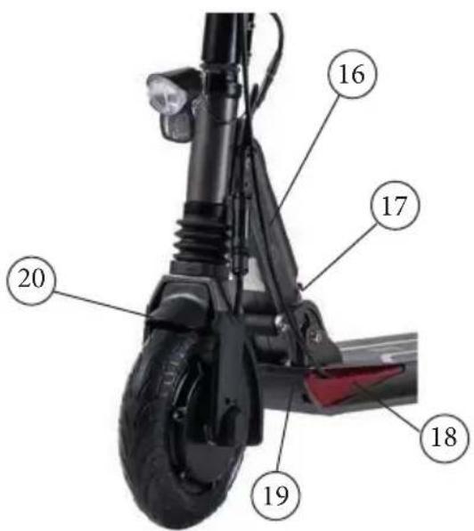SXT Light Plus V - EXPLANATION OF THE PARTS ON HANDLEBAR AND FRAME - 3