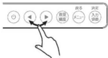 音量 速度 戦る X₂⁻¹⁻ 入力 切换 決定