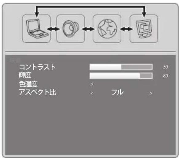 I-O Data LCD-M101EB - ◀▶で設定する大項目を選ぶ - 2