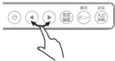 音量 觸度 メニー 入力 切換 図る 決定