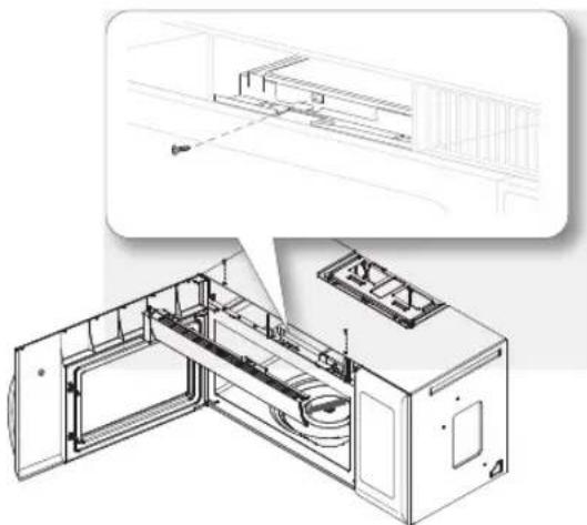 SAMSUNG ME21R7051SG - REMPLACEMENT DE L'AMPOULE DE LA SURFACE DE CUISSON/VEILLEUSE - 2
