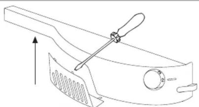 HOOVER HCF 6200 W - Replacing the fridge light bulb - 5