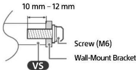 SONY Bravia XBR-65X90CH - Using the optional Wall-Mount Bracket (Except SU-WL855) (not supplied) - 1