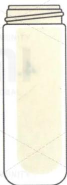 Simple line drawing of a test tube with a cap (no text or symbols)