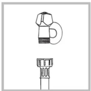 HOTPOINT AQS73D 29 EU/B - Connecting the water inlet hose - 2