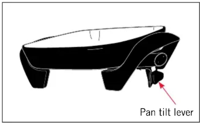Pan tilt lever