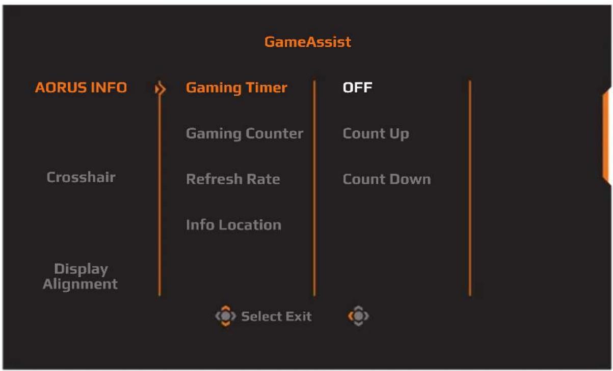 GIGABYTE Aorus FI27Q-EK - Game Assist - 1