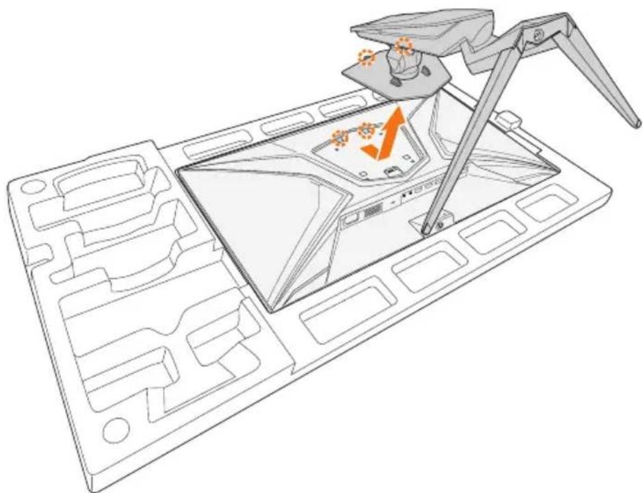 GIGABYTE Aorus FI27Q-EK - Installing a Wall-Mount Bracket (Optional) - 2