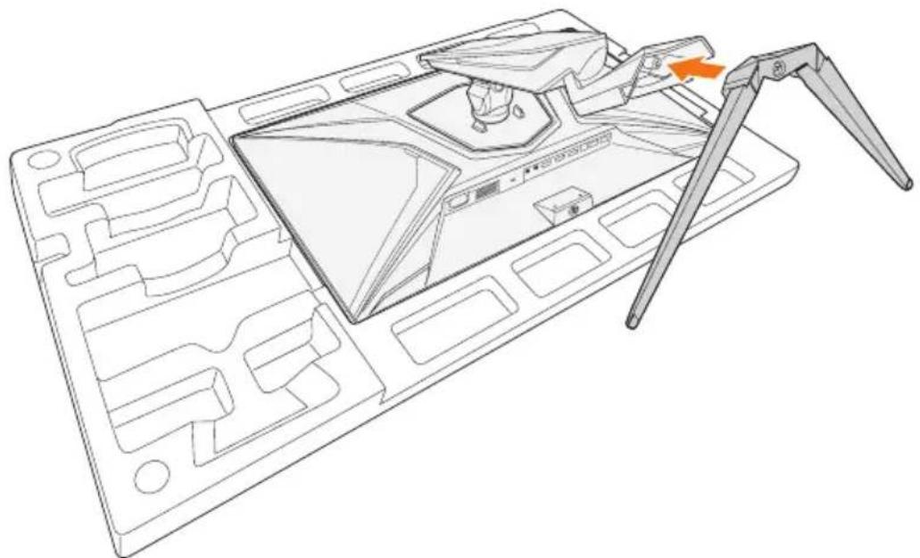 GIGABYTE Aorus FI27Q-EK - Installing the Monitor Base - 2