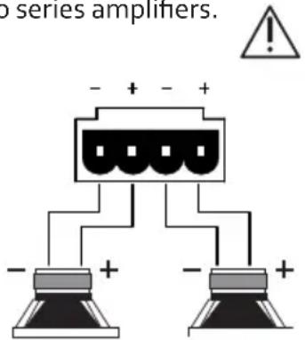 no series amplifiers. - + - + - + - +
