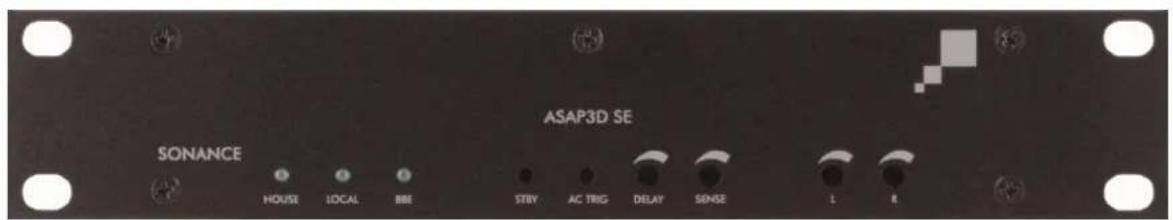 ASAP3D SE SONANCE HOUSE LOCAL BBE STBY AC TRIG DELAY SENSE L R