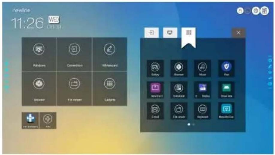 Newline TT-6518RS - Add Shortcuts to Home Page - 3