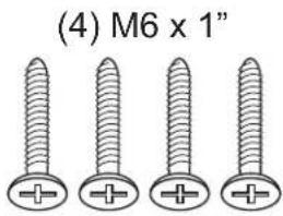 (4) M6 x 1"