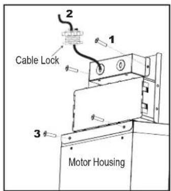Cable Lock Motor Housing