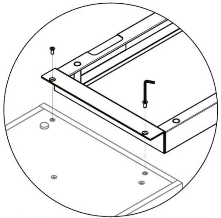 BDI Sequel 6018 - Attach Leg to Desk Frame - 3
