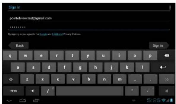 Sign in pointofview test@gmail.com By signing in you agree to the Google and Additional Privacy Policy Back q w e r t y u i o p a s d f g h j k ! z x c v b n m . 7123 /