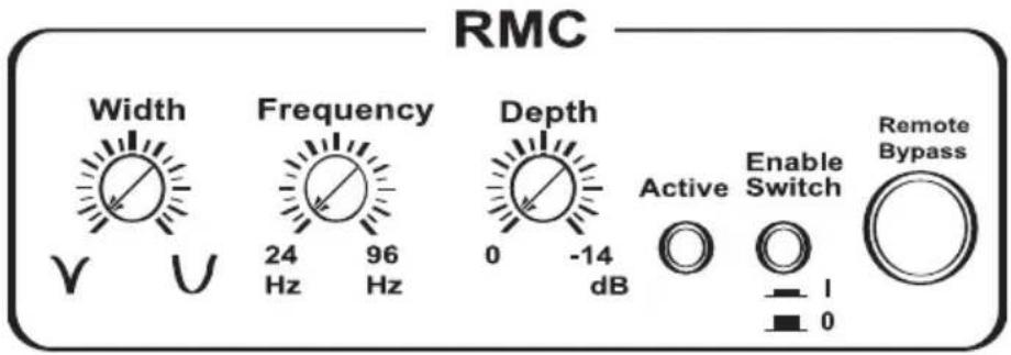 RMC Width Frequency Depth Active Enable Switch Remote Y U 24 Hz 96 Hz 0 -14 dB 1 0 0 Enable Switch