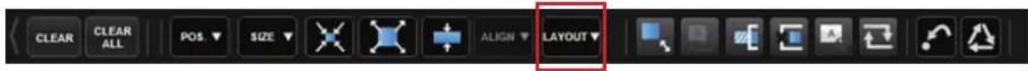 CLEAR CLEAR ALL POS. ▼ SIZE ▼ ALIGN ▼ LAYOUT ▼
