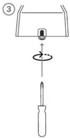 Diagram showing a screwdriver tip working on a car hood, with a magnified view of the component being threaded.