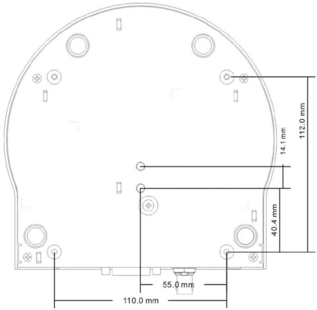 Lumens VC-A52S - Metal plate B - ceiling side - 4
