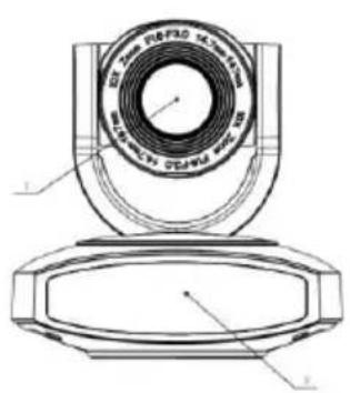 Technical diagram of a mechanical component with labeled parts and cross-sectional view
