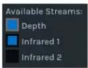 INTEL RealSense D410 - Available Streams - 1
