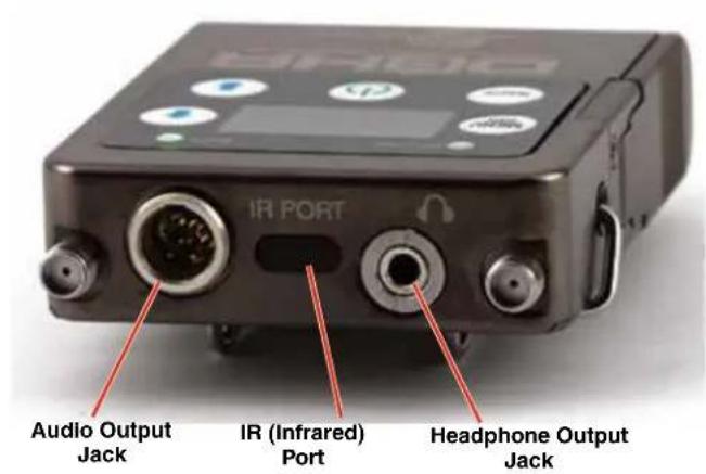 IR PORT Audio Output Jack IR (Infrared) Port Headphone Output Jack