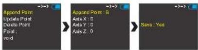 Append Point Update Point Delete Point Point. void Append Point : is Axis X : 0 Axis Y : 0 Axis Z : 0 Save ' Yes'