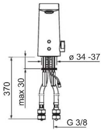 ø 34 -37 max 30 370 G 3/8