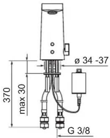 Ø 34 -37 max 30 370 G 3/8