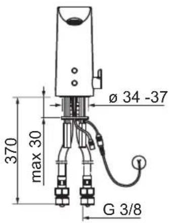ø 34 -37 max 30 370 G 3/8