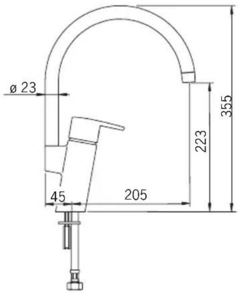 Ø 23 45 205 223 355