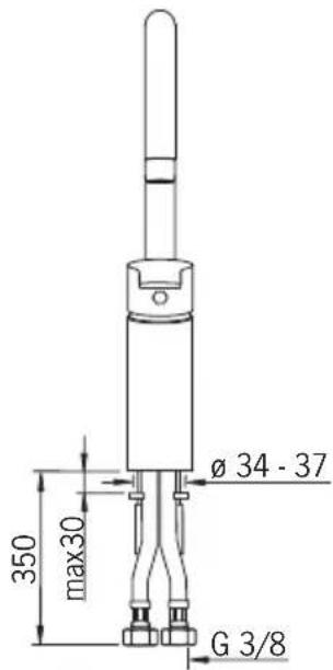 ø 34 - 37 max30 350 G 3/8