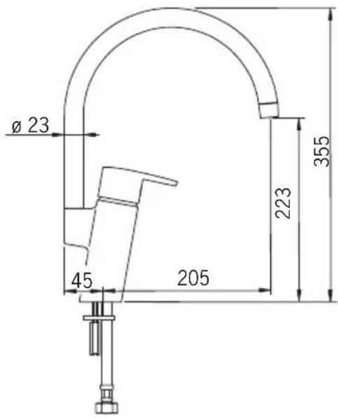 Ø 23 45 205 223 355