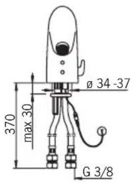ø 34 -37 max 30 370 G 3/8