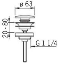 Ø 63 20-80 G 1 1/4