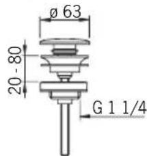 Ø 63 20 - 80 G 1 1/4