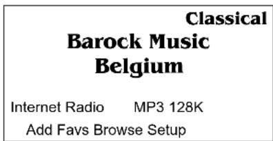 Classical Barock Music Belgium Internet Radio MP3 128K Add Favs Browse Setup