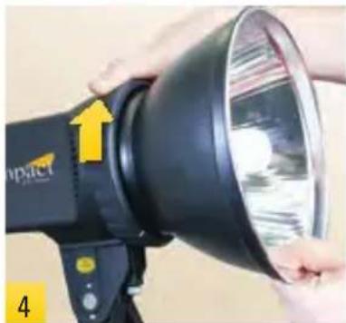 Impact EX-100A - Install Reflector & Modeling Lamp - 4