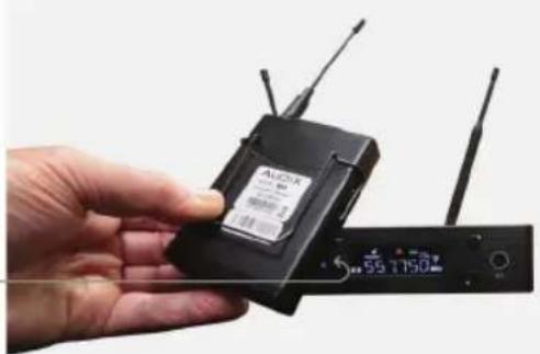 Audix AP62OM5 - Sync bodypack transmitter to - 1