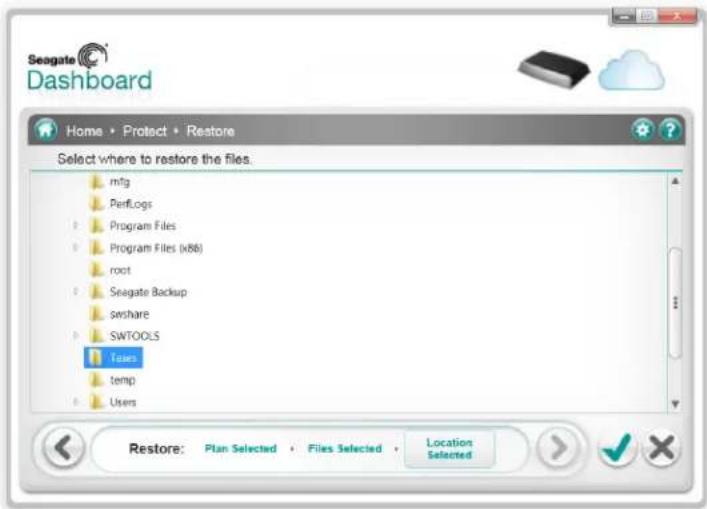 SEAGATE STCG4000100 - Restoring Files from Backup - 2