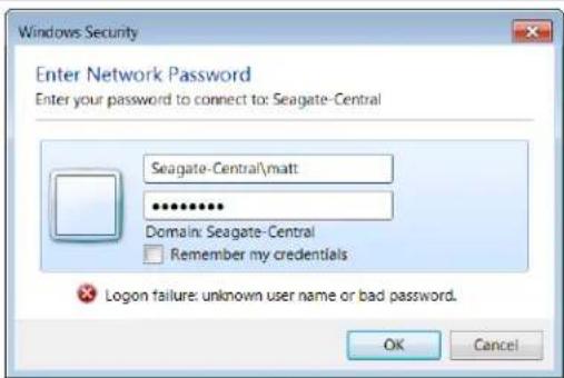 SEAGATE STCG4000100 - Logon Failure (Windows Only) - 1