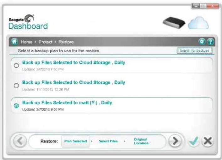 SEAGATE STCG4000100 - Restoring Files from Backup - 1