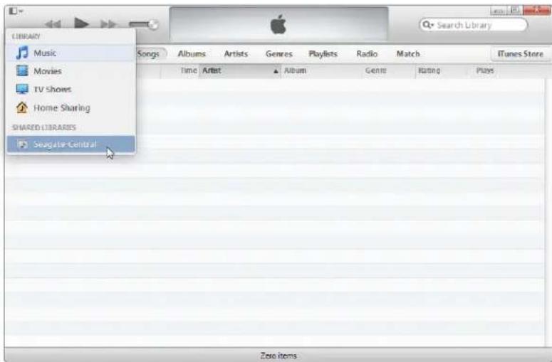 SEAGATE STCG4000100 - Playing Music Stored on Seagate Central in iTunes - 1
