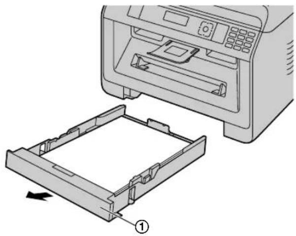 PANASONIC KX-MB2138CN - 当记录纸在本机中卡住时 - 2